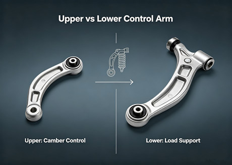 Brazo de control superior frente a brazo de control inferior: ¿Cuál es la diferencia?