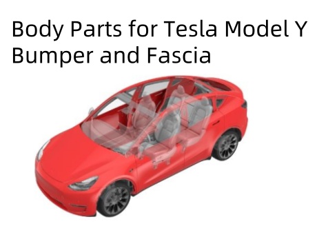 La lista de piezas del cuerpo y el catálogo para Tesla Model Y