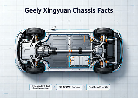 El secreto detrás de la conducción estable de Geely Xingyuan: su chasis